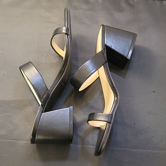 BRAND NEW NINE WEST BLOCK HEEL SQUARE TOE WOMENS SANDALS - Picture 9 of 14